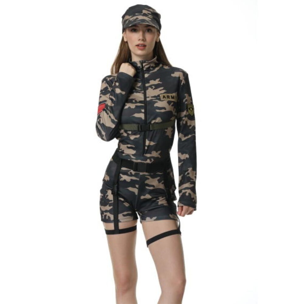 5822 Army Costume Goin' Commando Costume Camo Military Camouflage Outfits